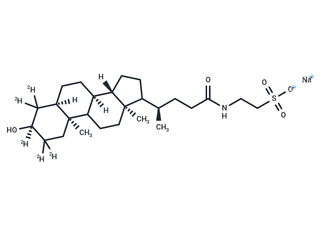 Taurolithocholic Acid-d5 Sodium Salt (Major) Chemical Structure