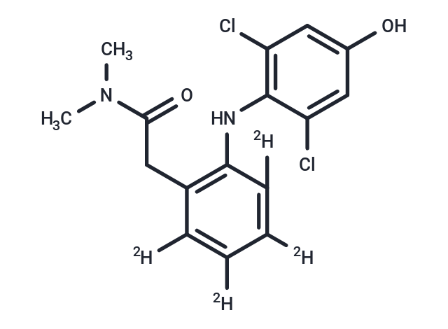4’-Hydroxy Diclofenac-d4 (Major) Chemical Structure