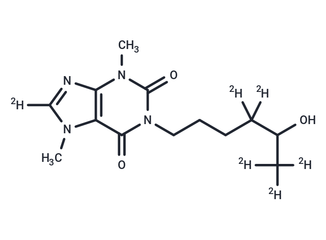 Hydroxy Pentoxifylline-d6 Chemical Structure