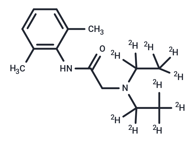 Lidocaine-d10 (N,N-diethyl-d10) Chemical Structure