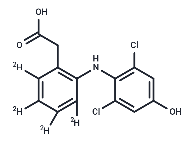 4’-Hydroxy Diclofenac-d4 Chemical Structure