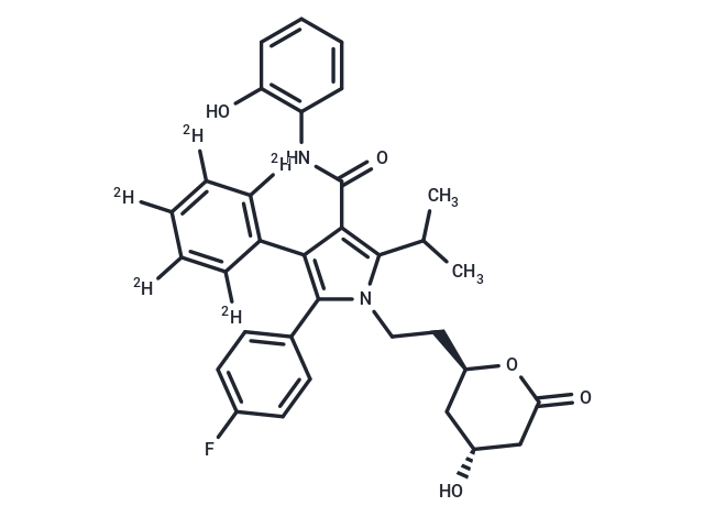 ortho-Hydroxy Atorvastatin-d5 Lactone Chemical Structure