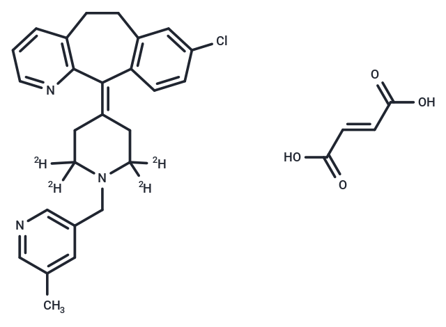 Rupatadine-d4 Fumarate Chemical Structure