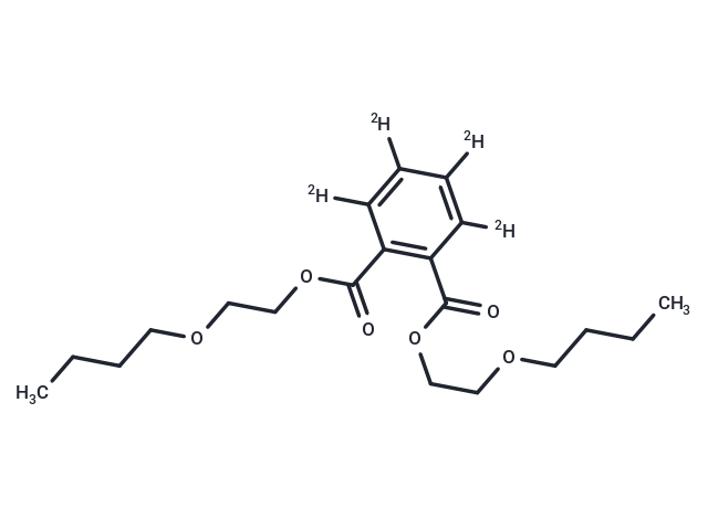 Phthalic acid, bis-2-n-butoxyethyl ester-d4 Chemical Structure