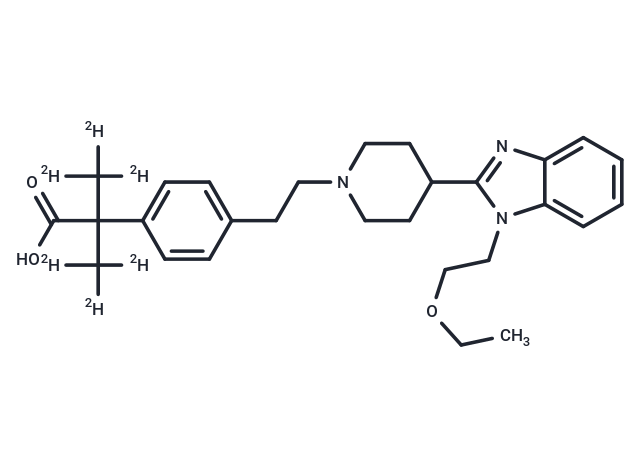 Bilastine-d6 Chemical Structure