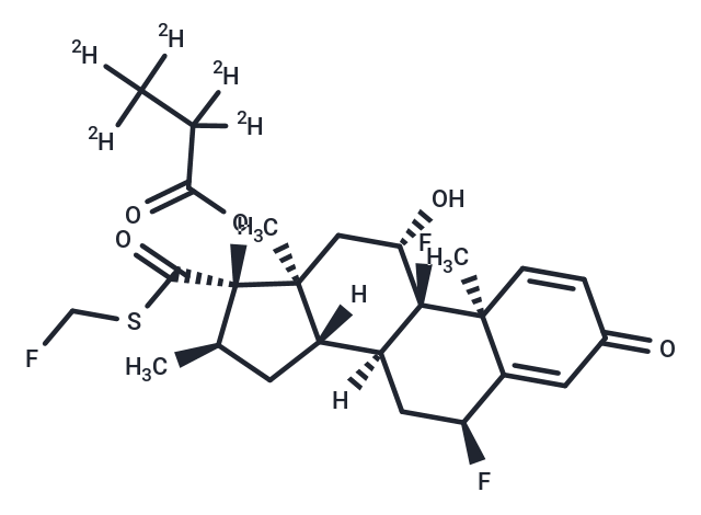 Fluticasone Propionate-d5 Chemical Structure