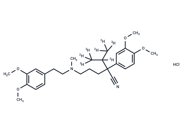 Verapamil-d7 Hydrochloride Chemical Structure