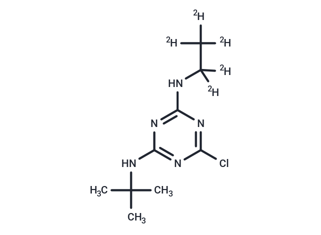 Terbuthylazine-d5 (ethyl-d5) Chemical Structure
