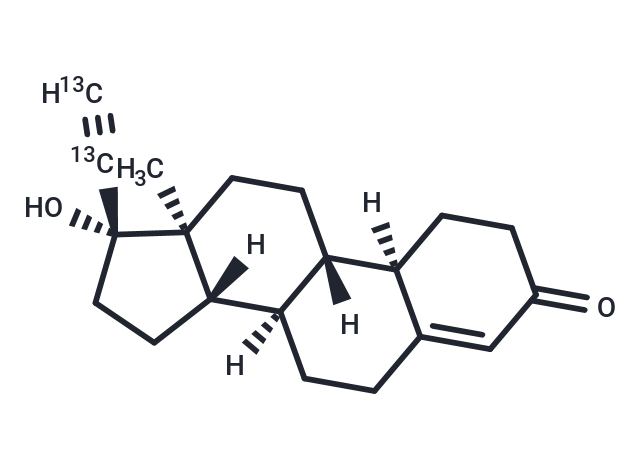 Norethindrone (Ethynyl-13C2) Chemical Structure
