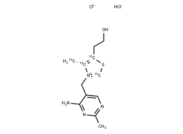 TargetMol Chemical Structure Thiamine Hydrochloride-13C4