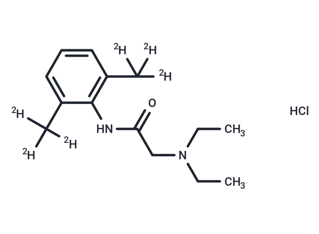 Lidocaine-d6 HCl Chemical Structure
