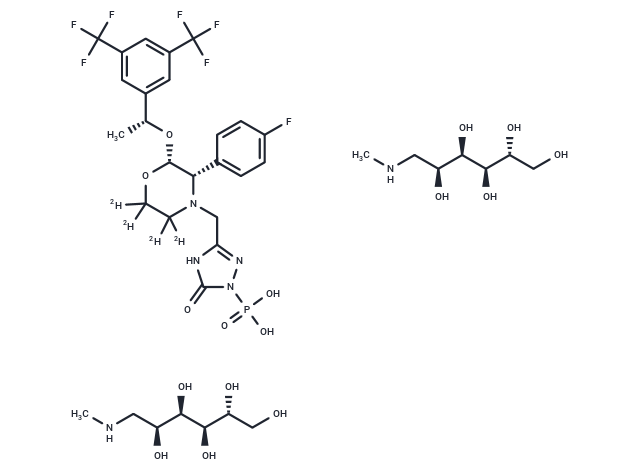 Fosaprepitant-d4 Dimeglumine Chemical Structure