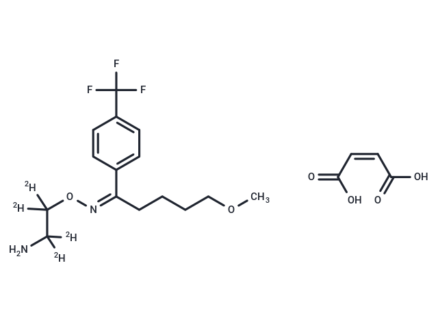 Fluvoxamine-d4 maleate Chemical Structure