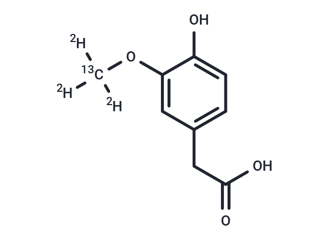 Homovanillic Acid-13C-d3 Chemical Structure