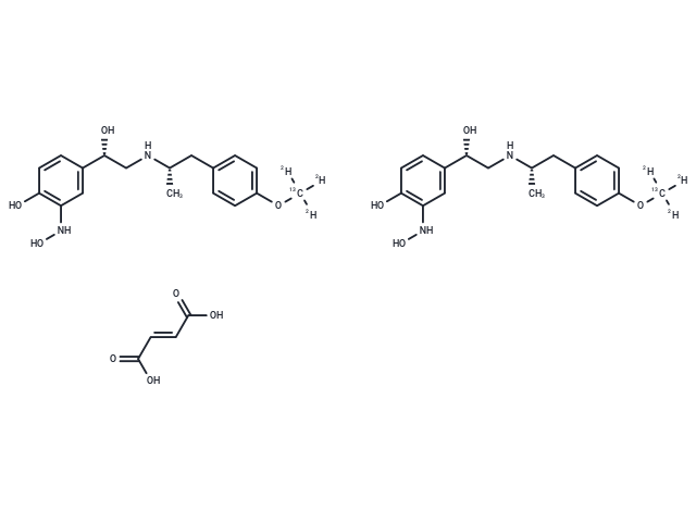 Formoterol-13C-d3 Hemifumarate Chemical Structure
