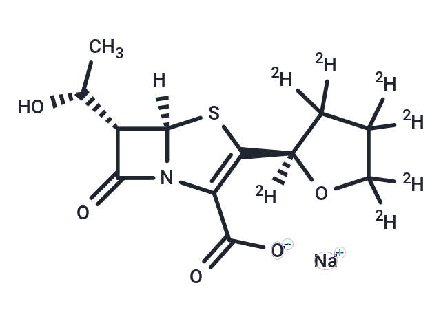 Faropenem-d7 Sodium Salt Chemical Structure