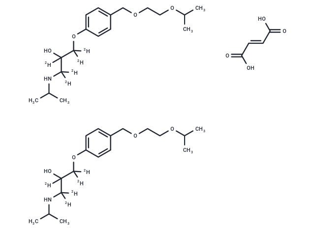 Bisoprolol-d5 Hemifumarate Chemical Structure