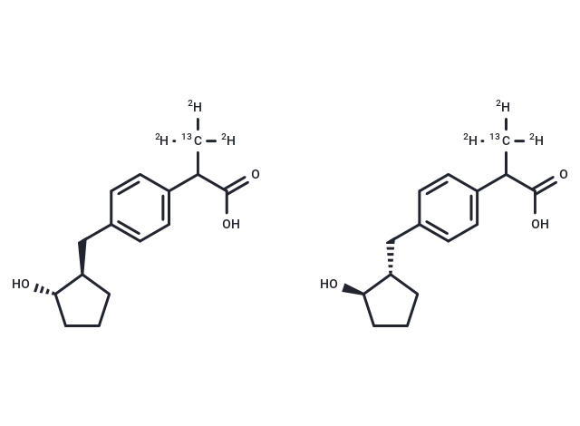 TargetMol Chemical Structure trans-Hydroxy Loxoprofen-13C-d3