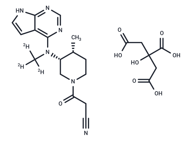Tofacitinib-d3 Citrate Chemical Structure