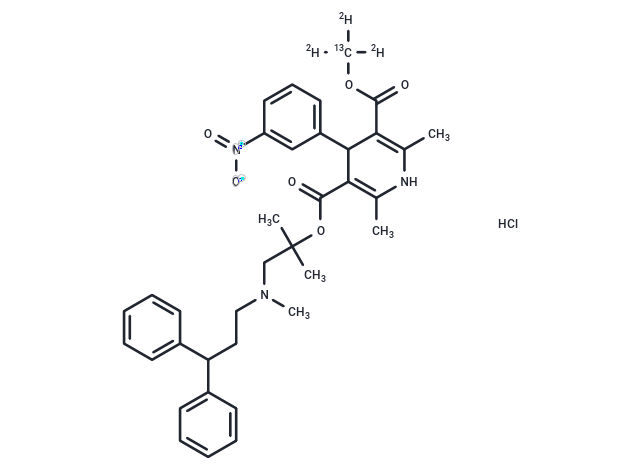 TargetMol Chemical Structure Lercanidipine-13C-d3 HCl