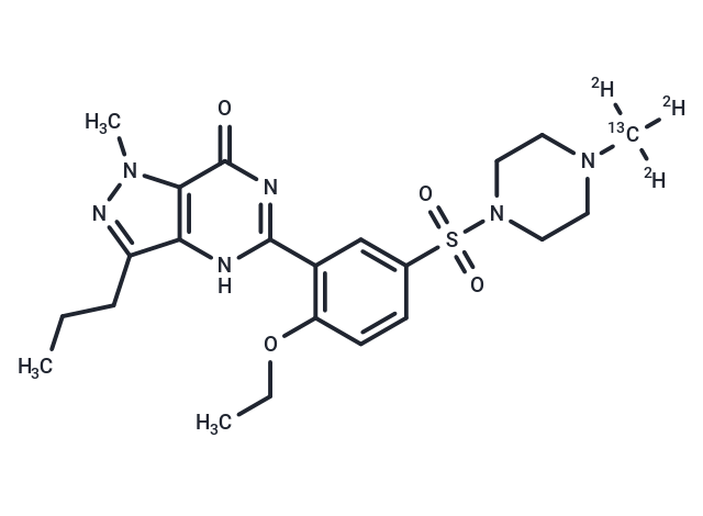 Sildenafil-13C-d3 Chemical Structure
