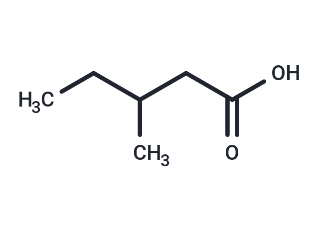 3-Methylvaleric Acid Chemical Structure