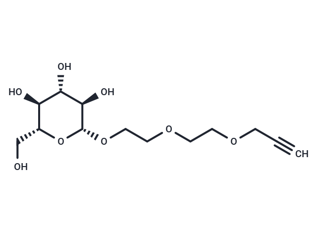 Propargyl-PEG2-beta-D-glucose