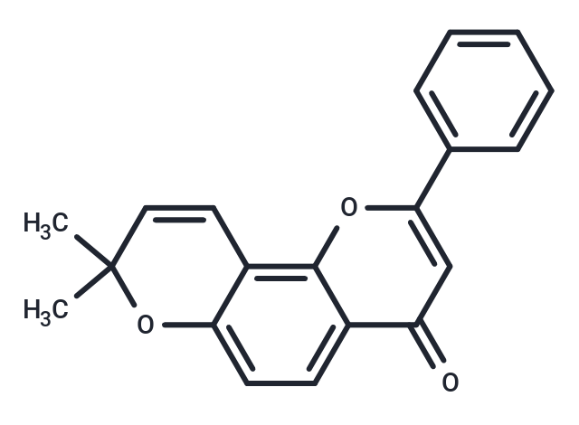 6'',6''-Dimethylpyrano[2'',3'':7,8]flavone