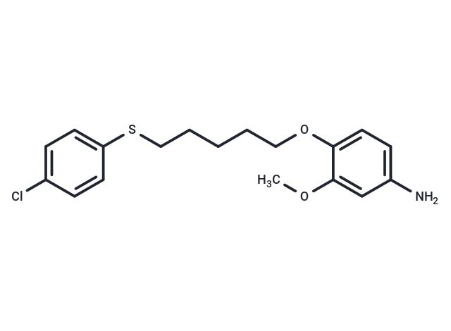 m-Anisidine, 4-((5-((p-chlorophenyl)thio)pentyl)oxy)-