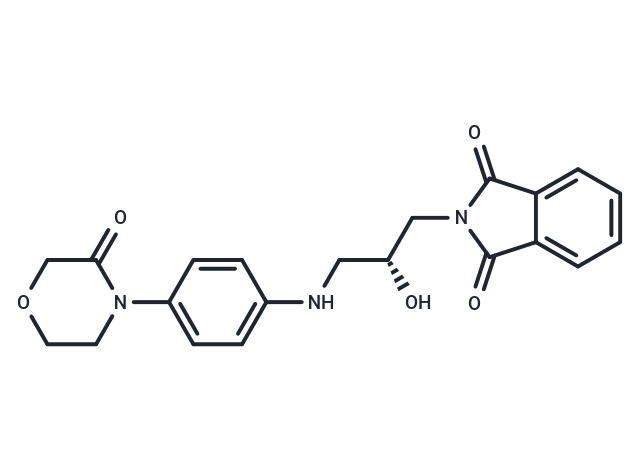 (R)-2-(2-Hydroxy-3-((4-(3-oxomorpholino)phenyl)amino)propyl)isoindoline-1,3-dione