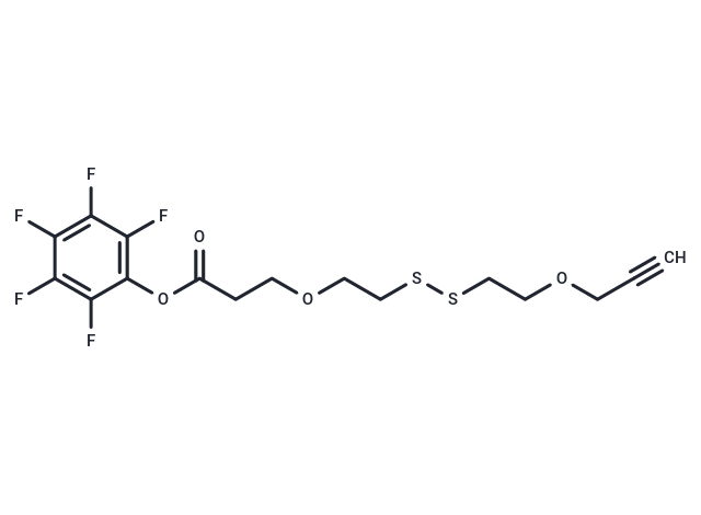 Propargyl-PEG1-SS-PEG1-PFP ester