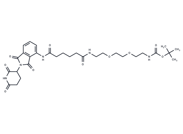 Pomalidomide-amido-C4-amido-PEG2-C2-NH-Boc