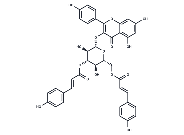 Kaempferol 3-O-(3",6"-di-O-E-p-coumaroyl)-β-D-glucopyranoside