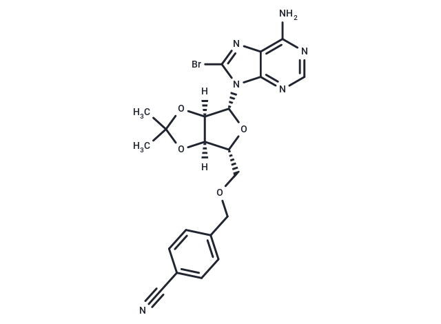 8-Bromo-5’-O-(4-cyanobenzyl)-2’,3’-O-isopropylidene adenosine