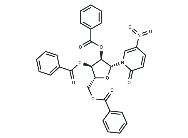 1-(2,3,5-Tribenzoyl-b-D-ribofuranosyl)-5-nitropyridine-2(1H)-one