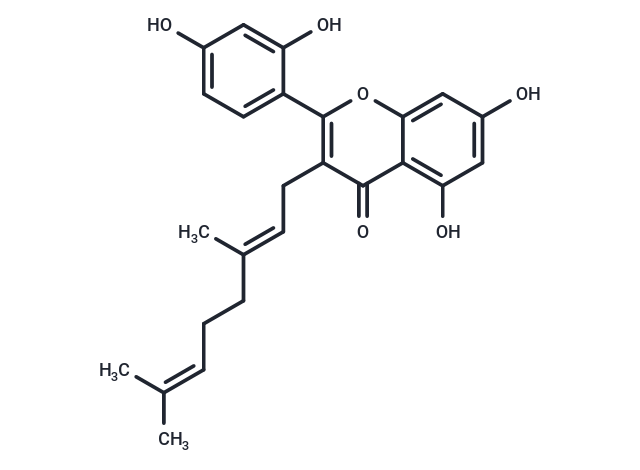 5,7,2',4'-Tetrahydroxy-3-geranylflavone