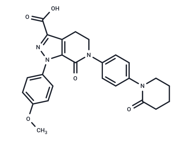 1-(4-Methoxyphenyl)-7-oxo-6-(4-(2-oxopiperidin-1-yl)phenyl)-4,5,6,7-tetrahydro-1H-pyrazolo[3,4-c]pyridine-3-carboxylic acid