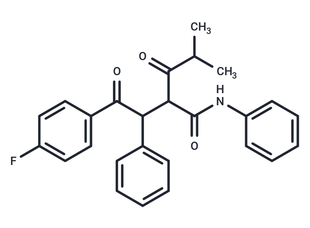 2-(2-(4-Fluorophenyl)-2-oxo-1-phenylethyl)-4-methyl-3-oxo-N-phenylpentanamide