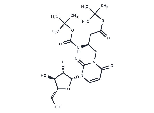 2’-Deoxy-2’-fluoro-N3-(2S)-[2-(tert-butoxy-carbo nyl)-amino-3-carbonyl]propyl-beta-D-arabinouridine