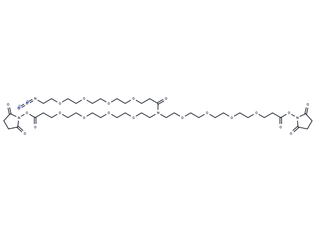 N-(Azido-PEG4)-N-bis(PEG4-NHS ester)