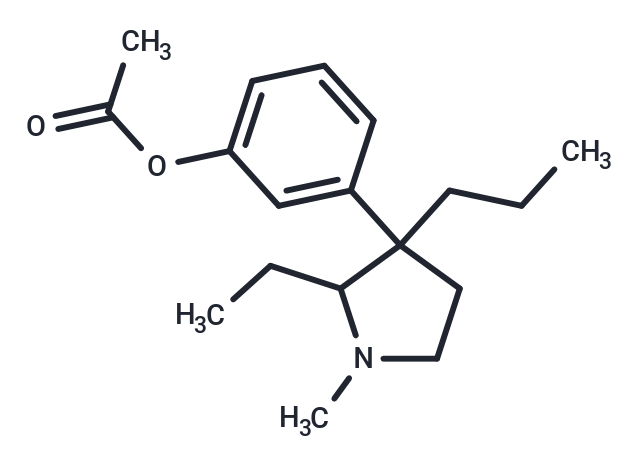 Phenol, m-(2-ethyl-1-methyl-3-propyl-3-pyrrolidinyl)-, acetate