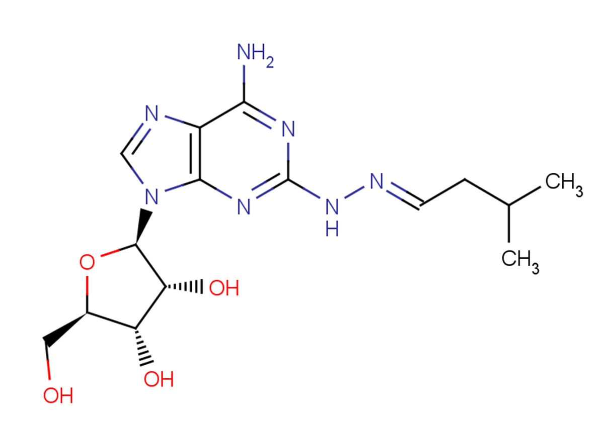 2-(3-Methyl-n-butylidenehydrazino) adenosine