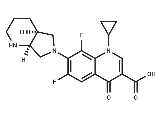 1-Cyclopropyl-6,8-difluoro-7-((4aS,7aS)-hexahydro-1H-pyrrolo[3,4-b]pyridin-6(2H)-yl)-4-oxo-1,4-dihydroquinoline-3-carboxylic acid