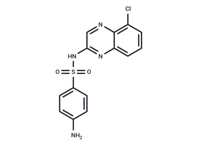 Chloroquinoxaline sulfonamide