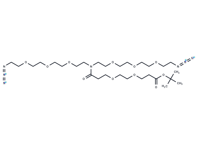 N-(Boc-PEG2)-N-bis(PEG3-azide)