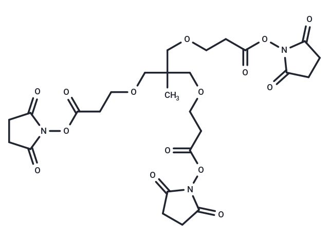 m-C-tri(CH2-PEG1-NHS ester)