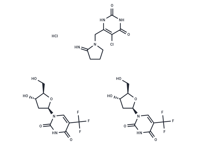 Trifluridine/tipiracil hydrochloride mixture