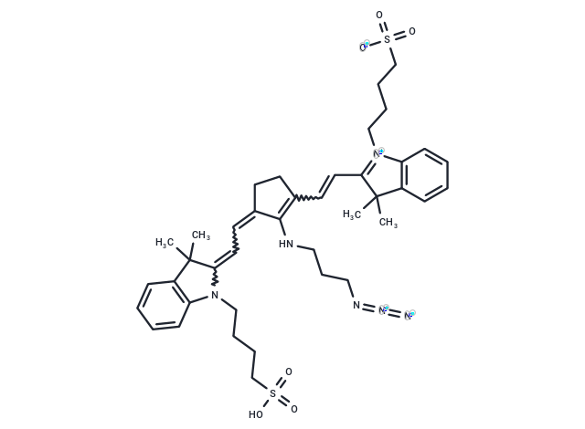 Azide cyanine dye 728