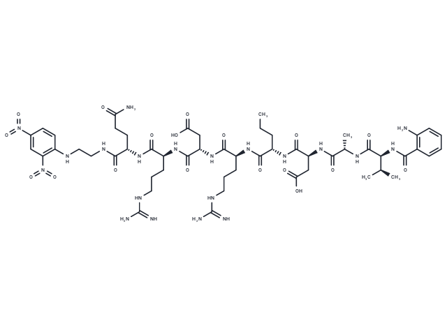 Abz-Val-Ala-Asp-Nva-Arg-Asp-Arg-Gln-EDDnp